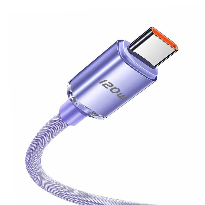 120W Data Cable Type-C Mobile Phone Charging Cable