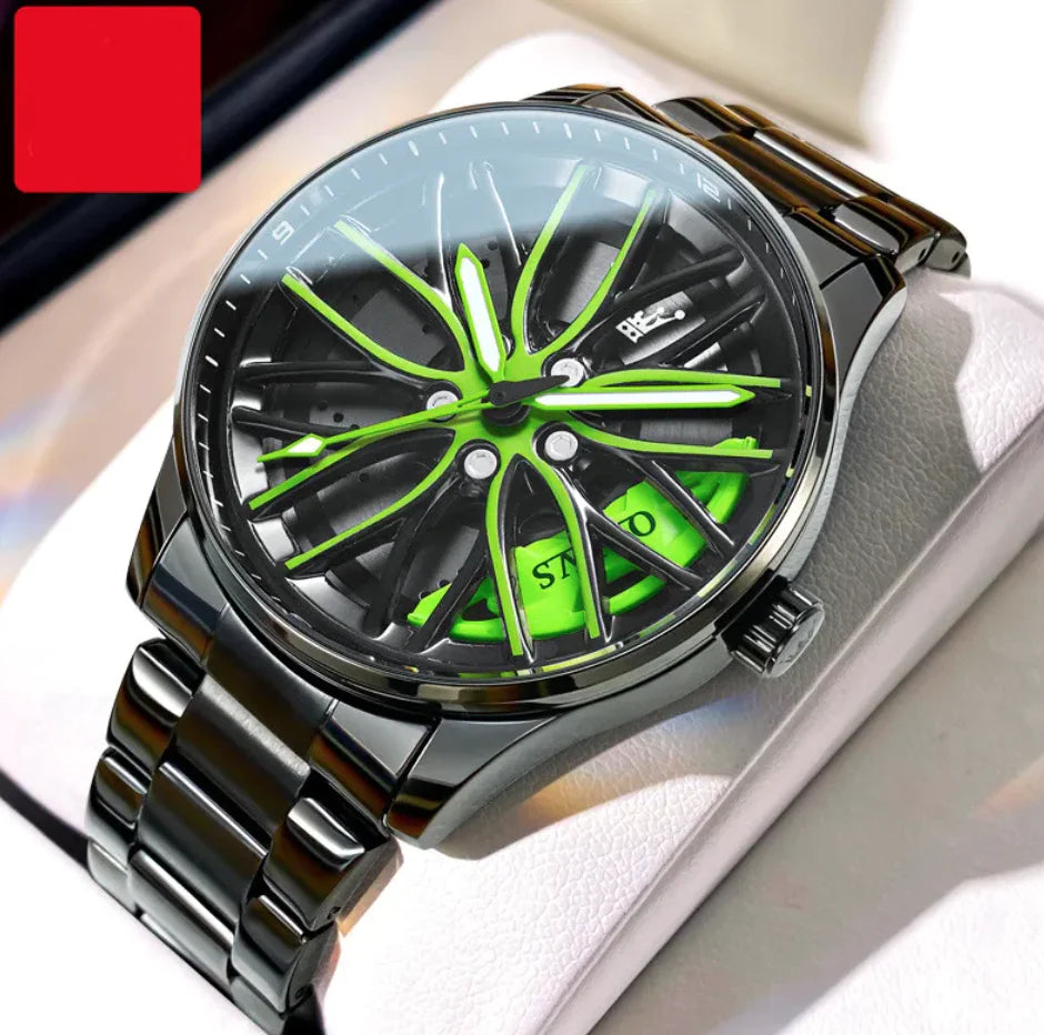 Men's Luminous Hollowed-Out Quartz Watch