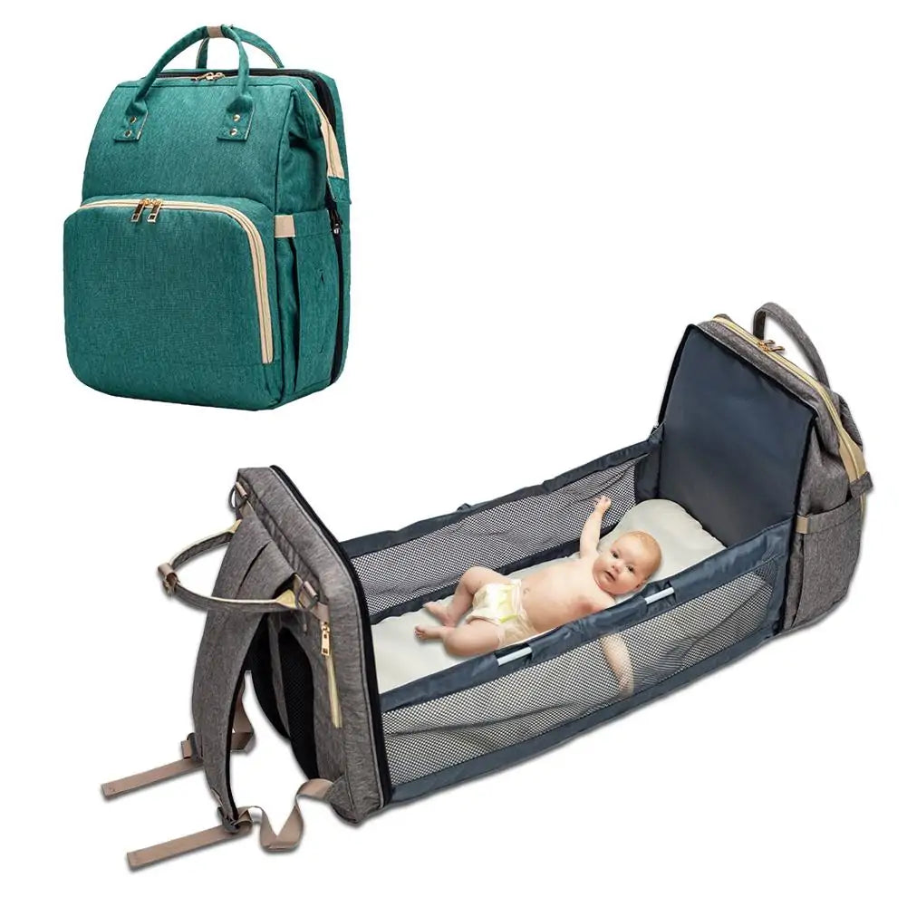 Convertible Lightweight Diaper Baby Bed Bag