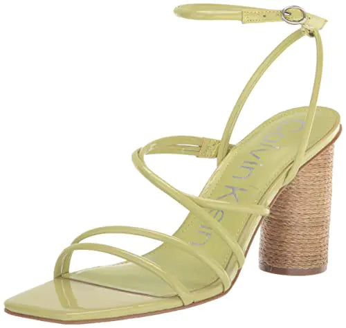 Calvin Klein Womens Sizzle Heeled Sandal Lime 330 8