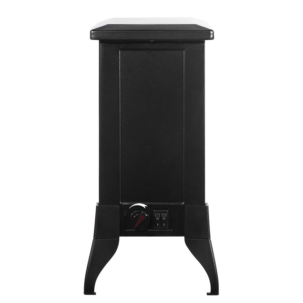 US SF512-14A 120V 1400W 14 Inch Fireplace, Black, Iron, Freestanding, Fake Firewood-Heating Wire